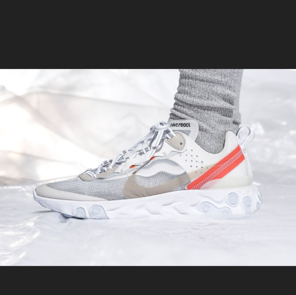 Nike React Element 87 Epic Sail Light Bone 15 - Picture 5 of 14